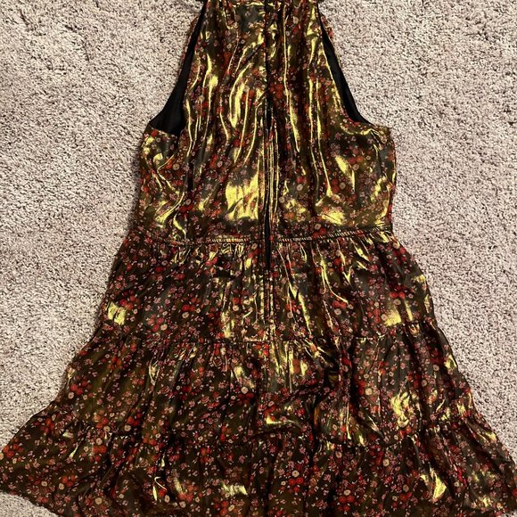 Floral Dress with gold shine - Picture 7 of 7